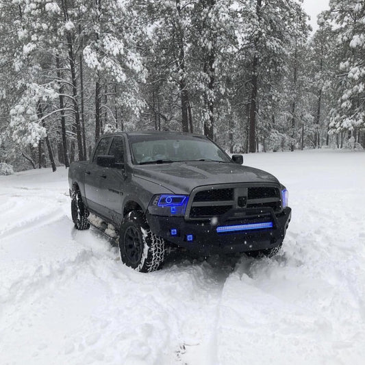 1 RGB Flow Light Bar Sync with 4 packs RGB Flow LED Pods