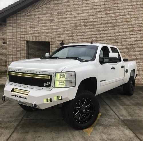 1 RGB Light Bar Sync with 4 Packs RGB LED Pods